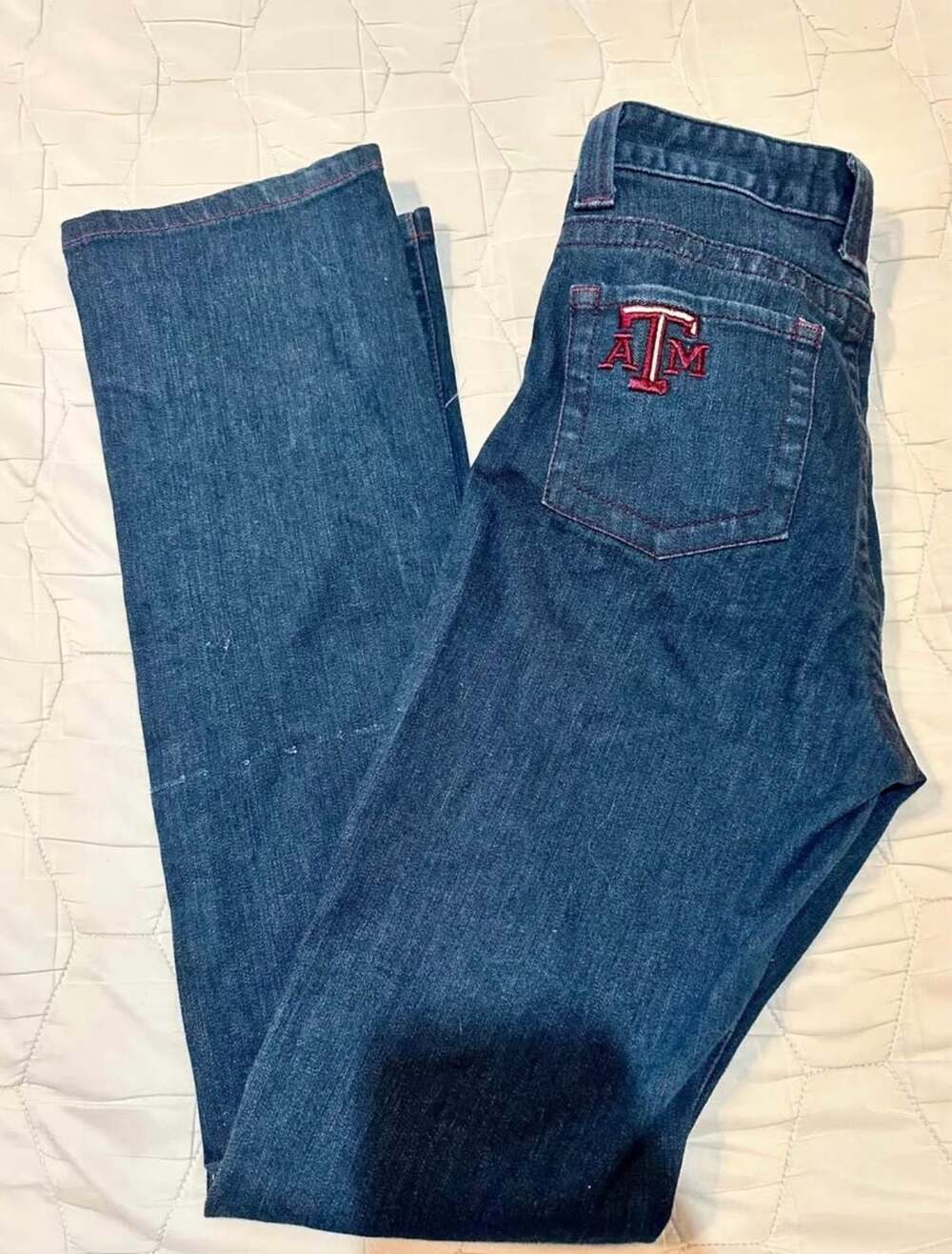 Kimes Ranch Texas A&M Gig 'em Straight Leg Jeans Size 4x32, Aggies